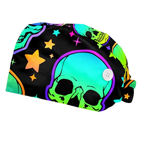 Couvre-chef unisexe et chapeaux de travail crâne coloré casquette de protection