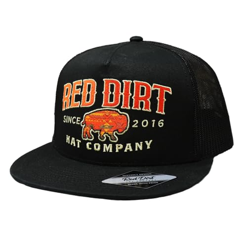 Image of Red Dirt Hat Company Buffalo Patch Adjustable Snapback Hat