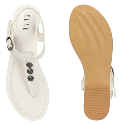Image of ELLE womens Fashionable Backstrap Comfortable Flats for Daily Use I Work Use I Casual Use I Party Use I El-js-wn-33 Flat Sandal