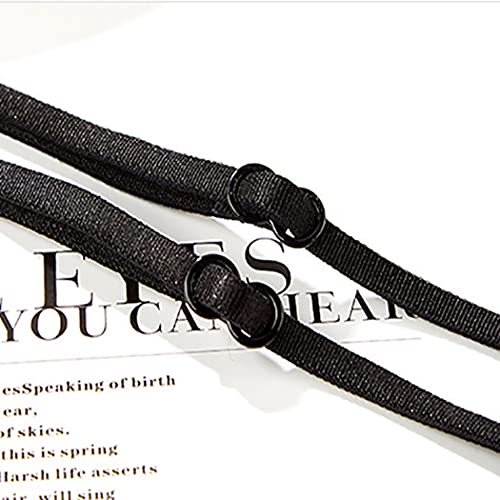 Licogel Bra Straps Replacement Adjustable - Decorative 3 Pairs Thin Soft Removable Nonslip Universal Nylon String Long Brasier Bra Shoulder Strap Racerback Detachable Lingerie Straps Accessories For Women 5Mm #TOP5