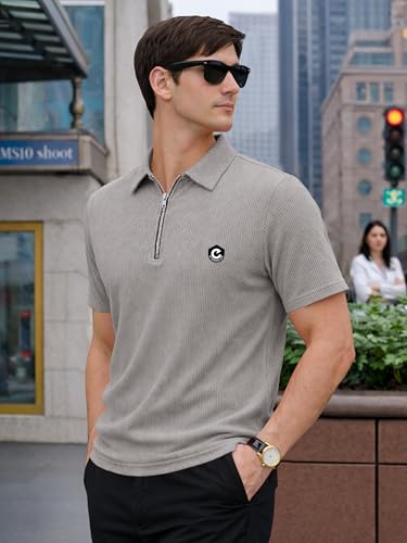 Image of Noble Monk Men's Regular Fit Polo T Shirt |Half Sleeves |Collar Tshirts | Casual T-Shirt