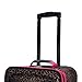 Rockland Fashion Softside Upright Luggage Set, Expandable,Lightweight,Telescopic Handle,Wheel, Pink Leopard, 2-Piece (14/19)