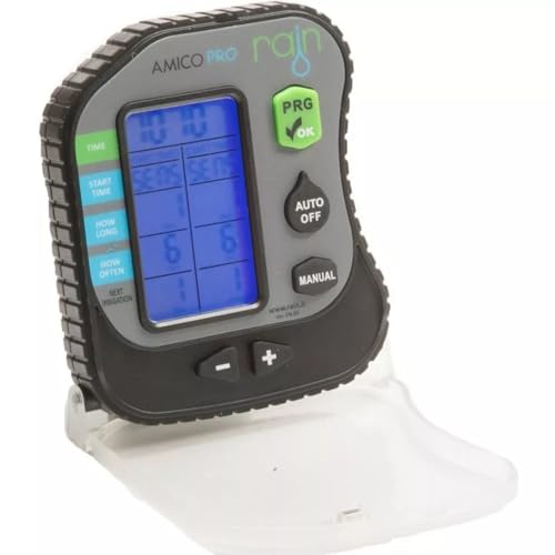 Amico PRO1 Bewässerungsprogramm, 1 Zone, automatische Bewässerung, LCD-Display, einfache Installation, wasserdicht, ideal für Gärten und Gemüsegärten, 1 Station 9 V
