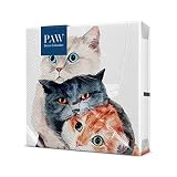 El patrón con el motivo de las mascotas felices está dirigido a personas para las que el vínculo con la naturaleza y los animales es importante. Despierta emociones positivas.