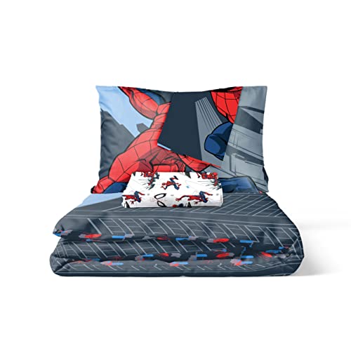 Jay Franco Marvel Spiderman City Streets 100% Cotton Double Duvet Cover Set - Includes 2 Pillowcases