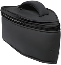 LandVK Fabric Iron Press Storage Cover for Travelling and Home Storage, Black, Zippered, 30cm x 15cm x 13cm