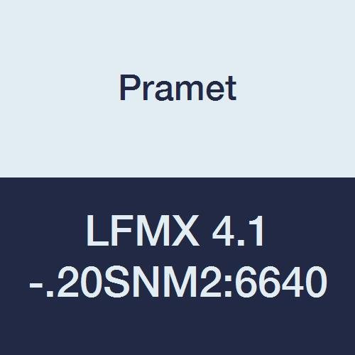 LFMX 4.1-.20SNM2:6640 Carbide Steel and Stainless Steel Geometry Indexable Part Off and Grooving Insert, Overall Width 0.161", 1" Cutting Edge, PVD, 90 Degree Rectangle, Gold (Pack of 10)