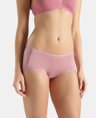 Image of Jockey 1809 Women's Full Coverage Micro Modal Elastane Stretch High Waist Full Brief with Exposed Waistband and Stay Fresh Treatment