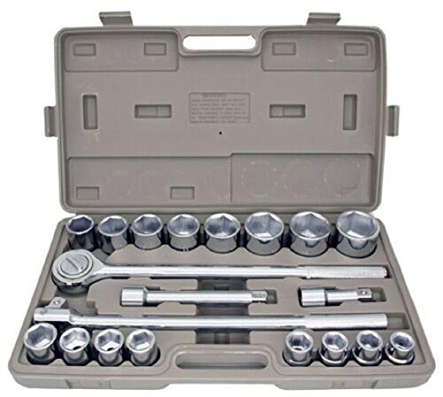 Juego de Dados Métrico 21 Piezas 3/4" Jikkolumlukka