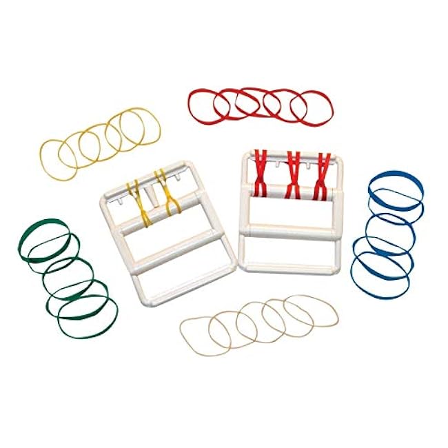 CanDo 10-1865 Latex Free Rubber Band Hand Exerciser with 25 Bands