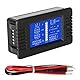 DEWIN Digital Voltmeter Amperemeter, PZEM-013 DC 0-200V 10A Digitales Batterieprüfgerät Amperemeter Voltmeter Power Energy Resistance Meter
