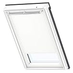 VELUX Original Roof Window Blackout Blind for MK06, White, with White Guide Rail