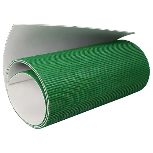Cinta transportadora de PVC verde de 55x100 cm con espesor ajustable de 1 a 5 mm 2