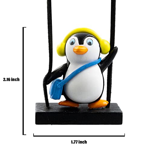 Carino oscillante pinguino auto decorare accessori...