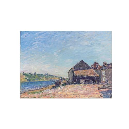 Impressionnisme impression sur toile paysage maison pour raviver une déco terne