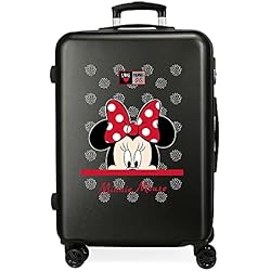 Maletas Tokyoto Outlet Disney My Pretty Bow Maleta mediana Negro 48x68x26 cms Rígida ABS Cierre de combinación lateral 70L 2,66 kgs 4 ruedas dobles 0
