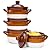 Vumdua French Onion Soup Bowls with Lids and Handles, 16 oz Ceramic Soup Crocks for Chilli, Cereal, Cereal, Pot Pies - French Onion Soup Crocks, Oven, Broil & Dishwasher Safe, Set of 4