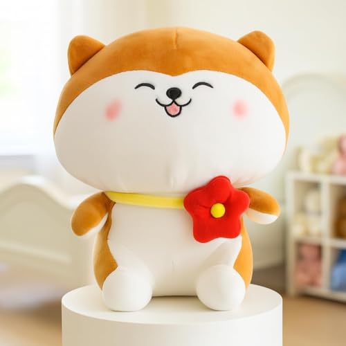 Image of Plush Stuffed Animal Toy | Ultra Soft and Cuddly Teddy for Kids and Adults | Cute Hugging Doll for Gifting, and Bedroom Decor (Whtie & Brown Bear)