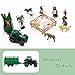 Knana 27Pcs Mini Farm Animal Cake Topper - Farm Themed Cake Decoration for Boy Girl Birthday Party