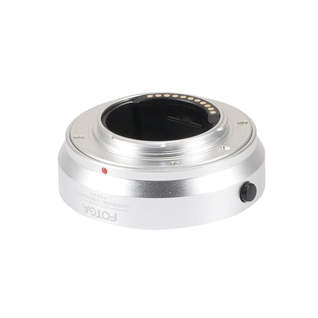 FocusFoto Vollmetall Elektronischer Autofokus Adapterring für Four Thirds 4/3 Objektiv auf Micro Four Thirds (MFT, M4/3) Mount für Olympus und für Panasonic Lumix Mirrorless Kamera wie DMW-MA1 MMF-3