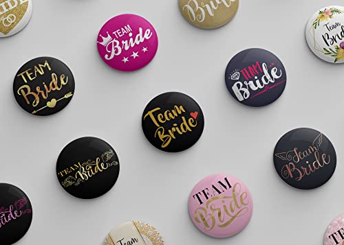 Image of Wedding Badges (props)|Batches for Wedding, Bachelor party, Reception party and Events| Pin Button Badges |Multicolour| Size 58mm