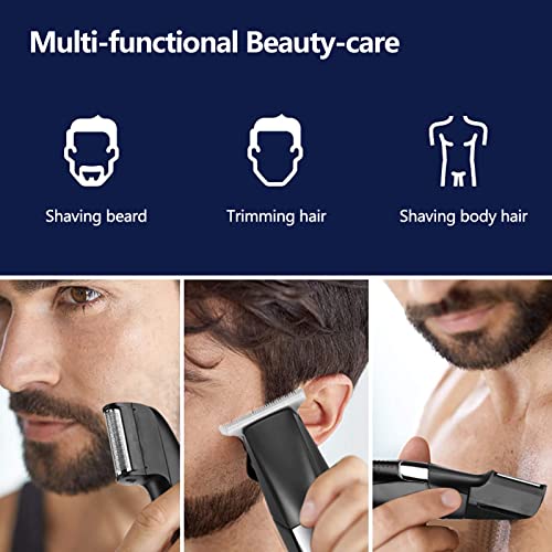 Hlily Máquina De Barbear Elétrica Multifuncional Aparador De Pelos Do Nariz Ipx6 À Prova D'Água Pas