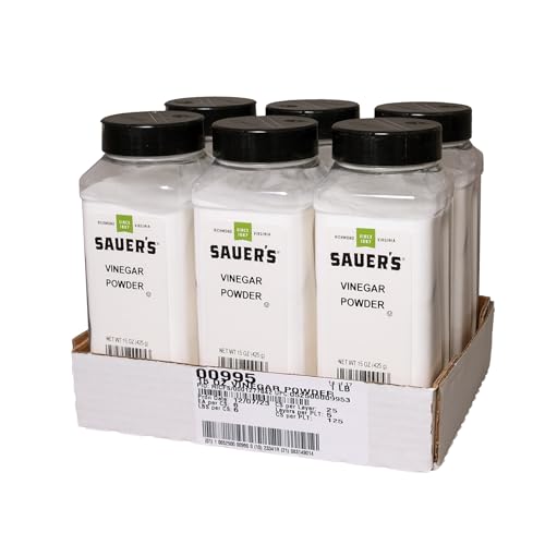 Sauer Vinegar Powder, 15 Ounce (Pack of 6)