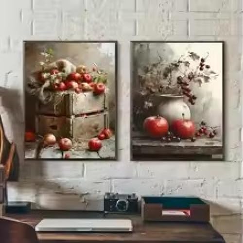 Plantes dans un vase affiche vintage 50x70 de décoration chambre antique