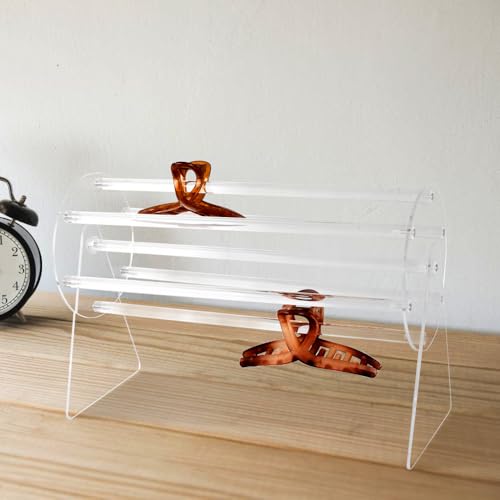 Soporte para diadema giratorio 360° en acrílico transparente MiOYOOW 8