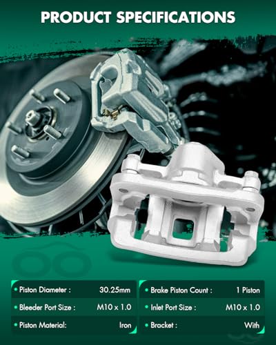 Image of SCITOO Rear Left Brake Caliper With Bracket 19B6283 Compatible For Kia Soul 2010-2013