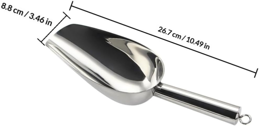 Stainless Steel Ice Tongs and Scoop for Kitchen Storage