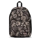 Motif imprimé tropical avec motif de feuilles noires et grises