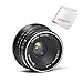 Produktbild 7artisans 25mm F1.8 MFT Manueller Fokus Objektiv für M4/3 Mount Panasonic G1 G2 G3 G4 G5 G6 G7 GF1 GM1 Olympus EMP1 EPM2 E-PL1 E-PL2 E-PL3 E-PL5 mit JYPHOTO Reinigung Set (Schwarz)