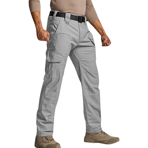Men's Cargo Pants Ripstop Water Resistant Hiking Work Pant Outdoor Multi Pockets Army Tactical Pants