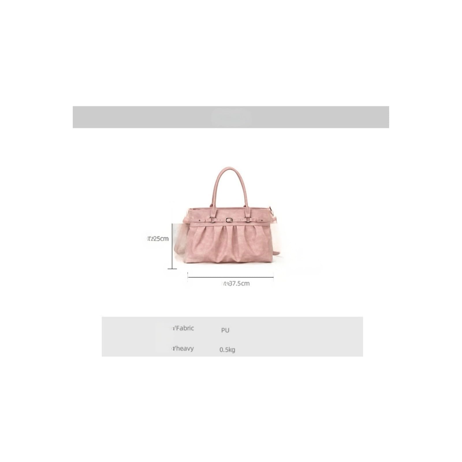 LKSCY - Bolso de mano de piel sintética fruncida para mujer: bolso de hombro de gran capacidad con hebilla de metal y cremallera superior para el trabajo y uso diario