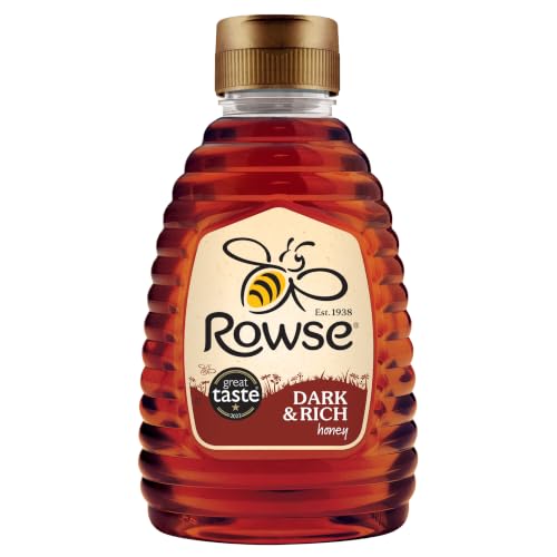 Rowse Honey Dark & Rich Honey Squeezy bottle 100% pure & natural 340g