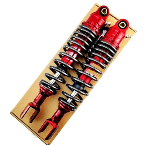 バイクショックアブソーバー ヤマハに適合 ホンダに適合 2個 ユニバーサル 320mm バイク用エアショックアブソーバー リアサスペンション ックアブソーバキット(320mm Red)