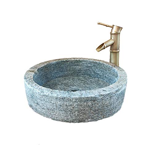 del Lavabo, Fregadero De Piedra Natural En Bruto, Cuenca Retro, Antiguo Piedra...