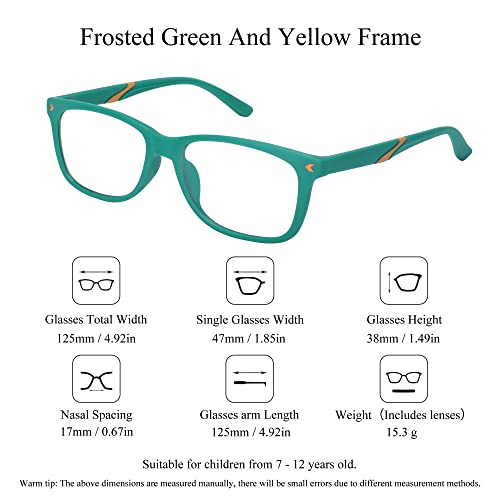 Image of SooGree Blue Light Glasses for Kids Blue Light Blocking Glasses for Teen Boys Girls,Computer Screen Gaming TV Phone