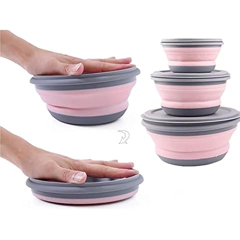 LMOOON Foldable Silicone Lunch Box Container Cover