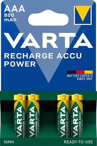 VARTA RECHARGE ACCU Power AAA 800mAh Blister 4
