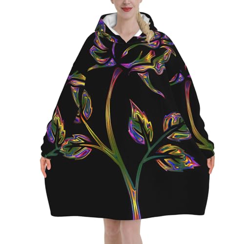 Couverture en peluche douce et chaude idée cadeau femme motif floral élégant