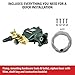 AAA 90037 Horizontal Triplex Plunger Replacement Pressure Washer Pump Kit, 3700 PSI, 2.5 GPM, 3/4