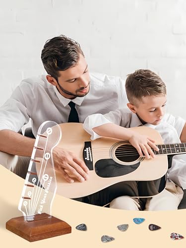 Acrylic Guitar Pick Holder with Wooden Base - Perfect Gift for Musicians - Image 6