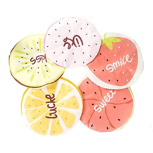 VALICLUD 10 Piezas Gorro de Ducha Eva con Diseño de Frutas de Caricatura Sandías y Pitayas Gorro de Baño Divertido para Duchas