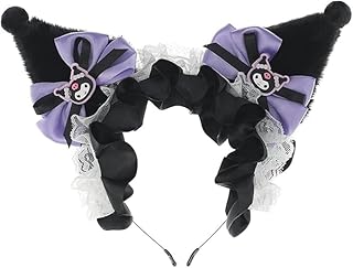 شريط رأس لطيف للبنات، شريط رأس كاواي فيونكة للبنات بتصميم سانريو كورومي