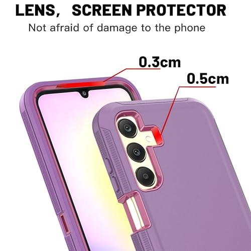 Coque Samsung A25 5G violette avec protection écran anti-chute - 5