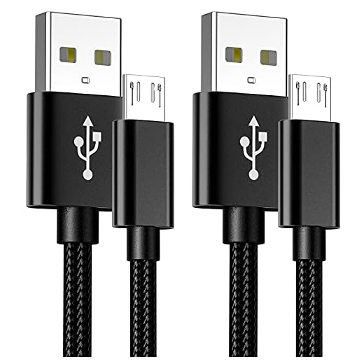 PS4 Controller Charger Cable,Playstaion 4 Charging Cord 10ft 2Pack for Sony Playstaion 4,PS4 Slim/Pro,Dualshock 4,Xbox One/One X,Micro USB High Speed Data Sync Power Wire,Nylon Braided Extra Long