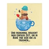 Mr. und Mrs. Panda Decke Nachtfalter Schaumbad - Geschenk, Tagesdecke, Badezimmer, Ziele, Kuscheldecke, Schlafdecke, Bettdecke, Lustige Sprüche, WC, Sofaüberwurf, Bad, Zeitmanagement