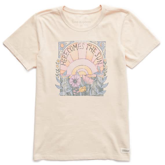 Life is GoodWomen's Here Comes The Sun Hippie Short Sleeve Crusher Tee